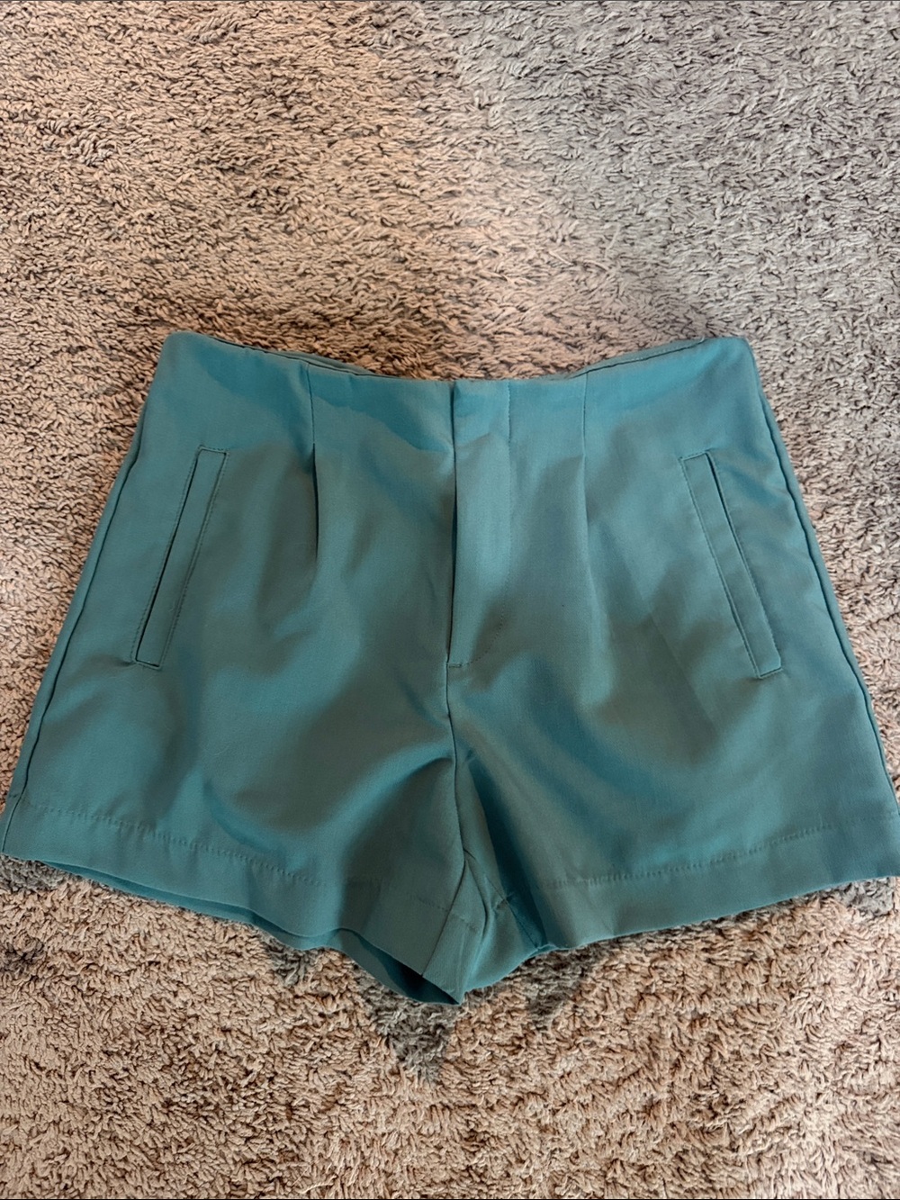 a new day Teal High-Waist Tailored Shorts